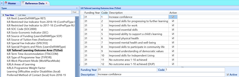 ILR Tailored Learning Outcome